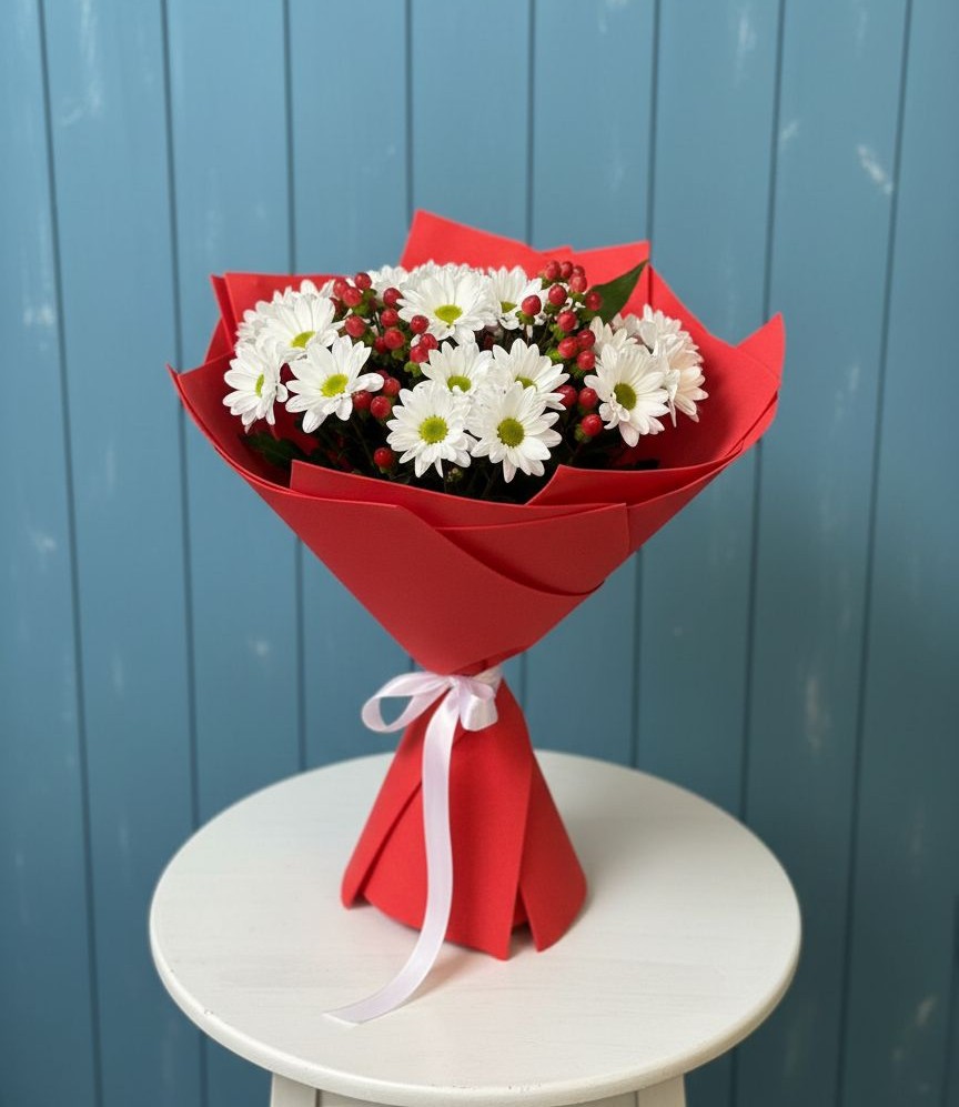 Букет цветов из: Хризантемы в Верхнеуральске