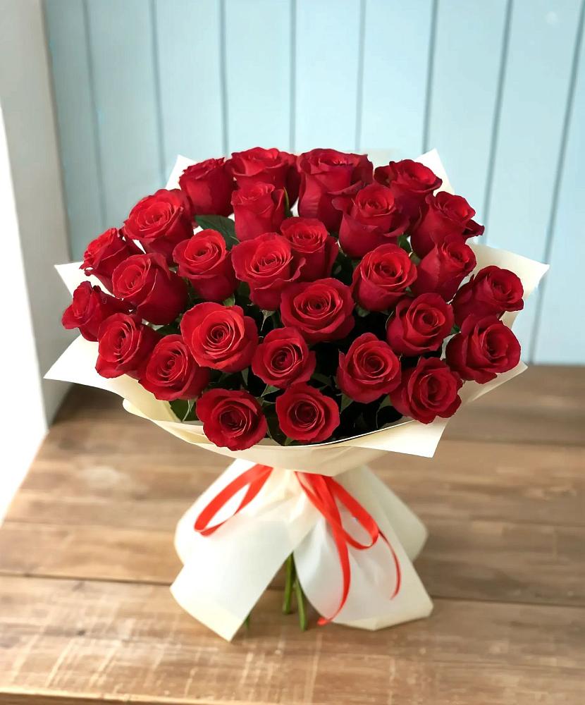 Букет 29 Красных роз в Верхнеуральске