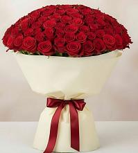 Букет 101 Красная роза Милано в Верхнеуральске