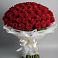 Букет 101 Красная роза Блэк Мэджик в Верхнеуральске