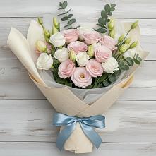 Букет цветов из:  Лизиантусы #REPLACE_PRED# Верхнеуральске