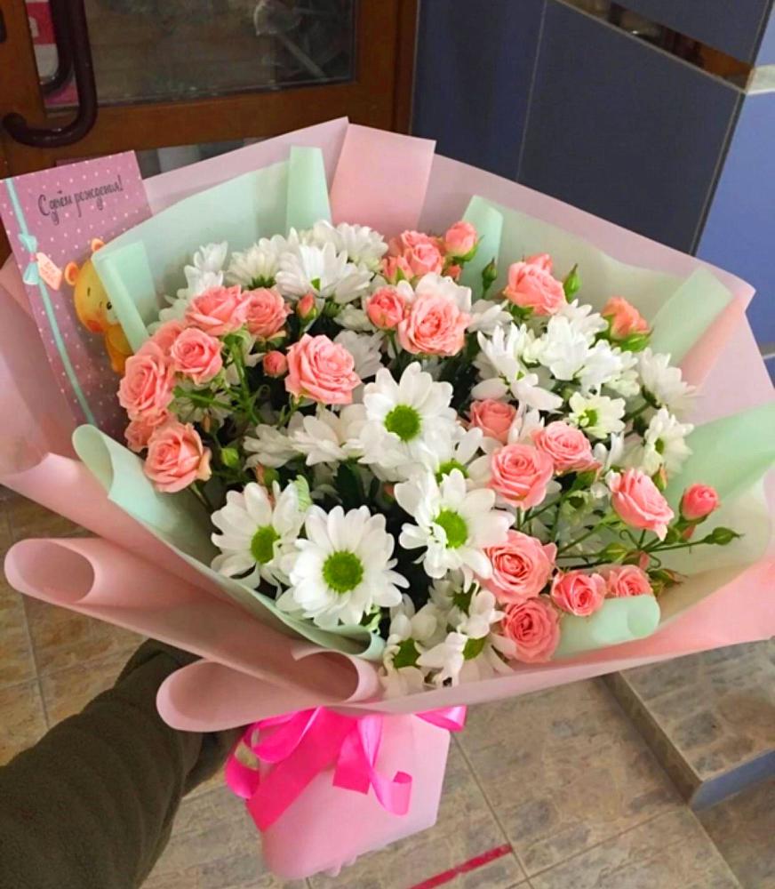 Букет цветов из: Розы и Хризантемы в Верхнеуральске