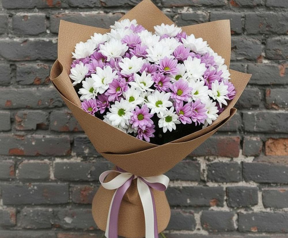 Букет цветов из: Хризантемы в Верхнеуральске