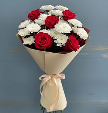 Букет цветов из:  Розы и Хризантемы в Верхнеуральске