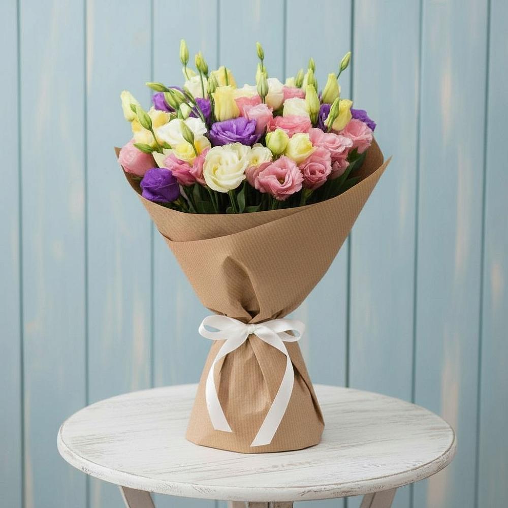 Букет цветов из: Лизиантусы в Верхнеуральске