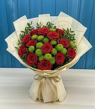 Букет цветов из:  Розы и Хризантемы в Верхнеуральске